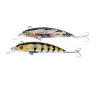 UKCOCO Señuelos de Pesca y Atraer la Atención Peces de 11cm Forma de Pez y 13,4g, Hechos de Abs, 1 Par para Promover el Éxito Pesca
