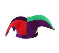 UKCOCO Sombrero de Bufón de Terciopelo Ligero con Forma Única para Fiestas y Disfraces, Diseño Divertido y Festivo que Realza el Estilo de Fiesta Festiva