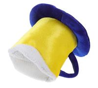 UKCOCO Sombrero de Jarra de Cerveza de Peluche para Fiesta de Cumpleaños y Oktoberfest, Accesorio de Cosplay Temático, Diseño Ligero y Cómodo para Eventos y Celebraciones