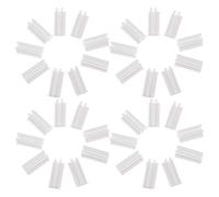 UKCOCO Soporte Autoadhesivo para Tarjetas de Presentación de Sobremesa Clip Organizador Transparente de Plástico 100 Piezas Almohadilla de Espuma Tarjetero Pequeño para Oficina