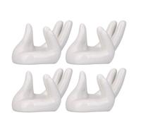 UKCOCO Soporte de Cerámica para Ocarina en Forma de Mano, Paquete de 4 Piezas, Portátil Posicionamiento Estable para Ocarinas de 6 Agujeros