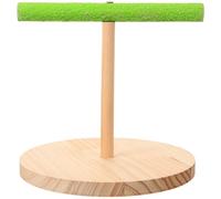UKCOCO Soporte de Entrenamiento para Loros de Madera Resistente, Plataforma Antideslizante para Perchas de Pájaros, Juguete Interactivo para Aves de Interior, Soporte Color Aleatorio