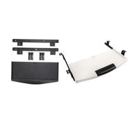 UKCOCO Soporte Ergonómico para Teclado de Ordenador con Bandejas Extensibles Plegables, Correderas de Alta Resistencia de 27 Cm, Plataforma para Ratón y Portalápices Integrado, Adecuado