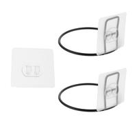 UKCOCO Soporte Pack en o Comedero de Hierro para Colgante Negro, Fijación para Cuencos Fácil de Limpiar y Vuelcos de 2 Unidades en Jaula Casa