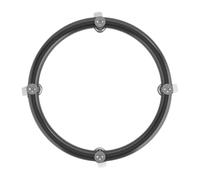 UKCOCO Soporte para Bombonas de Gas con Ruedas y Freno Base Móvil de Acero Inoxidable Negro Plataforma Resistente para Tanque de Gas Portátil Bandeja Práctica Uso Doméstico