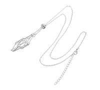 UKCOCO Soporte Para Colgante De Cristal Red Metálica Ajustable, Cordón Para Collar De Joyas De Cristal, Jaula Pequeña Para Piedras, Accesorio Diy Para Mujer, Uso Diario, Tamaño s
