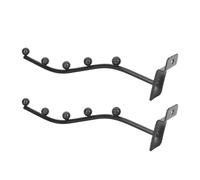 UKCOCO Soporte para Flauta Travesera de Hierro Negro, Gancho Colgante Fácil de Instalar para Exhibición y Decoración Interior, Paquete de 2 Piezas