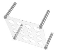 UKCOCO Soporte para Moldes de Piezas de Ajedrez Acrílico Cuadrado, Estante de Almacenamiento Aperturas Múltiples para DIY, Organizador Estable para Exhibición y Creación de Juegos