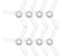 UKCOCO Soporte para pantalla de lámpara, adaptador de pantalla de lámpara, piezas del portalámparas, hierro, plata, 20 piezas, soporte estable, alta dureza, para lámpara colgante, hogar
