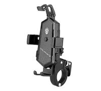 UKCOCO Soporte para Teléfono Móvil de Motocicleta de Aluminio Antivibraciones y Resistente al Agua Compatible con Teléfonos para Bicicletas y Motos