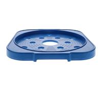 UKCOCO Soporte Rodante para Cilindro de Gas, Reforzado, Azul, Móvil | Acero Inoxidable y Pp, para Cocinas Familiares y Restaurantes, Protege Suelo y Mesa, Fácil Cambio