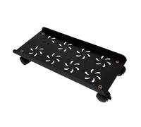 UKCOCO Soporte Torre PC Metálico con Ruedas y Freno Base Móvil Resistente para Ordenador de Escritorio Casa y Oficina Plataforma Estable para CPU bajo Mesa
