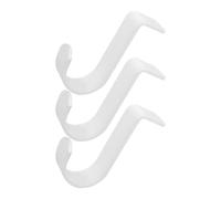 UKCOCO Soportes Ajustables de Acero Inoxidable Blanco Resistentes y Elegantes Paquete de 3 Piezas para Barra de Cortina para Uso el Hogar