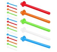 UKCOCO Soportes para Perchas de Jaula 20 Palos de Plástico para Pájaros Función de Afilar Garras para Canarios y Periquitos, Adecuados para Jaulas de Aves Pequeñas