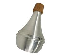 UKCOCO Sordina de Práctica para Trompeta y Trombón, Silenciador Resistente de Aleación de Aluminio Corcho Natural, Accesorios Musicales para Reducción de Ruido en Casa y Espacios Compartidos