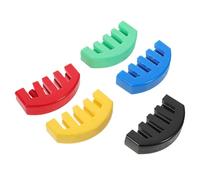 UKCOCO Sordina para Violín de Goma Blanda 5 Puntas 5 Piezas Multicolor Amarillo Rojo Verde Negro Azul Silenciador para Práctica Silenciosa Accesorio para Reducción de Ruido y