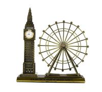 UKCOCO Souvenir Estatua De Aleación Estilo Vintage Decoración Elegante del Big y London Eye Adorno Arquitectónico Británico para Hogar y Oficina