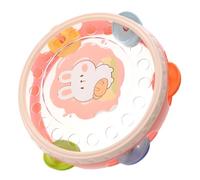 UKCOCO Tambor de Mano Educativo para Instrumento de Percusión con Sonido Diseño de Rosa para Desarrollo de Inteligencia Temprana y Ritmo Infantil