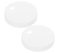 UKCOCO Tapas Redondas de Plástico Blanco para Tornillos de Tapa de Inodoro, Resistentes al Desgaste y Que Ocultan Tornillos, Ideales para Baños en Hogares