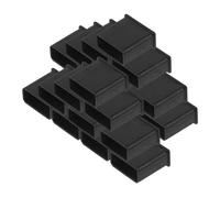 UKCOCO Tapones Antipolvo para Enchufes USB y Puertos de Carga, Protección para Dispositivos Electrónicos, Material PE Rígido Negro, Pack de 20 Unidades, Accesorios Prácticos