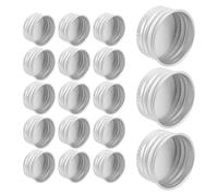 UKCOCO Tapones de Rosca de Aluminio para Botellas: 50 Tapas de Rosca de 24 Mm para Botellas de Vidrio, Vasos de Jugo Y Almacenamiento de Líquidos.