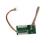 UKCOCO Tarjeta De Extensión Síncrona para Alimentación 24pin Adaptador De Arranque Múltiple De Cable De Alimentación para Pc y Componentes Electrónicos Diseño Compacto y Compatible Color Negro