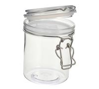 UKCOCO Tarro Hermético Para Almacenamiento De Alimentos 550ml, Bote Transparente De Plástico Alimentario, Resistente y Seguro, Adecuado Para Conservar Miel, Cocina y Despensa, Paquete 1 Unidad