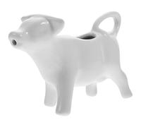 UKCOCO Taza de Cerámica Forma de Flor Jarra de Leche Multiusos Resistente y de Limpiar para Café y Salsa Diseño Único para de Animales