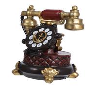 UKCOCO Teléfono Retro De Resina Decorativa Modelo Vintage Para Oficina y Hogar Adorno De Escritorio Clásico Diseño Antiguo Decoración Única y Atractiva