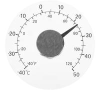 UKCOCO Termómetro de Ventana, Adhesivo, Portátil, y Compacto y Plástico, Blanco, E Acrílico, Medidor de Temperatura Preciso para Exterior Invernadero