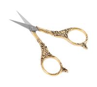 UKCOCO Tijeras Vintage de Costura Acero Inoxidable con Diseño de Lirio Cortadores de Hilo para Bordar y Manualidades Ligeras y Duraderas para Uso Diario