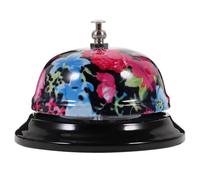 UKCOCO Timbre Manual para Restaurante Campana de Llamada Estampado Decorativo Campana de Servicio para Barra y Mesa Práctica para Atención al Cliente Diseño Aleatorio