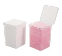UKCOCO Toallitas para Uñas sin Pelusa para Gel Algodón No Tejido, 2 Cajas de Almohadillas Limpiadoras para Extensiones de Pestañas, Fácil de Llevar y Almacenar en Casa o Salón