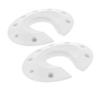 UKCOCO Tope de Puerta de Seguridad para Bebés 2 Piezas, Protección de Silicona Color Claro Antipiñazos, Tapón Amortiguador de Ruido para Puertas del Hogar y Dormitorio Infantil