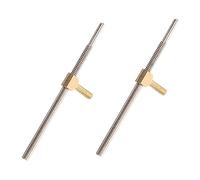 UKCOCO Tornillos para Violonchelo de Metal Plata, 2 Piezas Ligeras y Fáciles de Operar, Accesorios Profesionales para Ajuste de Rana en Instrumentos de Cuerda