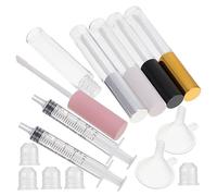 UKCOCO Tubo de Rímel Vacío 10Ml Embudo y Gotero Kit de Botellas Transparentes para Maquillaje Tubo de Delineador para Labios y Pestañas para y Almacenamiento