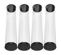 UKCOCO Tubos Transparentes para Balones de Golf 4 Unidades, Estuche Plástico Transparente con Tapa, Tamaño 22x4.5 Cm, Contenedor Portátil para Almacenamiento y Exhibición en