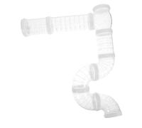 UKCOCO Túneles Transparentes para Hámster Tubos de Plástico DIY para Jaula de Mascotas Pasadizos Flexibles y Silenciosos para Ratones y Pequeños Animales Diseño Modular Seguro y