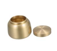 UKCOCO Urna Pequeña de Latón para Cenizas Urna Cineraria para Entierro de Mascotas como Perros o Gatos Recipiente Hermético Decorativo para Memoria Humana o Animal