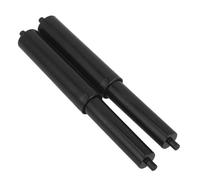 UKCOCO Varilla Resorte para Portarrollos de Papel Higiénico, 2 Piezas Negras, Material Plástico E Hierro, Eje de Soporte para Rollos y Accesorios de Baño