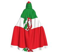 UKCZZLMSQ Capa con capucha estampada de la bandera de Renania del Norte-Westfalia - Disfraz unisex para Halloween, Navidad, fiesta, cosplay