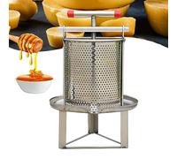 UKDUANWEI Equipo Extractor de Miel | Extractor de Prensador de Miel de Acero Inoxidable con Bolsa de Filtro&T Mango | Separador de Miel para Apicultura | Hay Dos especificaciones Disponibles(A)