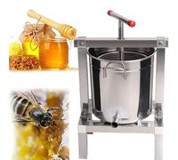 UKDUANWEI Extractor Manual de Prensa de Miel | Equipo Extractor de Miel de Acero Inoxidable de 15l | Extractor de Cera de Abejas Extractor de Miel de Frutas Grandes Máquina de Apicultura
