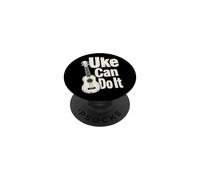 Uke Can Do It Juego de Palabras de Cuatro Cuerdas PopSockets PopGrip Adhesivo