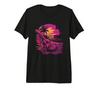 Ukelele 80s Look Hawaii Camiseta Premium