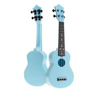 Ukelele Acústico Colorido Profesional Para Principiantes De 21 Pulgadas Uke Guitarra De 4 Cuerdas(Color:Blue)
