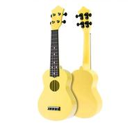 Ukelele Acústico Colorido Profesional Para Principiantes De 21 Pulgadas Uke Guitarra De 4 Cuerdas(Color:Yellow)