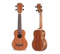 Ukelele acústico original Sapele Ukelele Kits de inicio para principiantes, niños y adultos con bolsa de concierto, cuerdas de correa de afinador