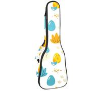 Ukelele Bag Baby Dinosaurs In The Egg Ukulele Case para Soprano Tenor Concierto 23 pulgadas 10MM Grueso suave acolchado correas ajustables Gig Bag