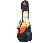 Ukelele Bag Boy in Space on Rocket Ukelele Case for Soprano Tenor Concert 23 pulgadas 10 mm de grosor suave acolchado correas ajustables bolsa de concierto